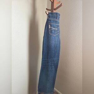 Cinch Dark Blue Bootcut Stitched Jeans